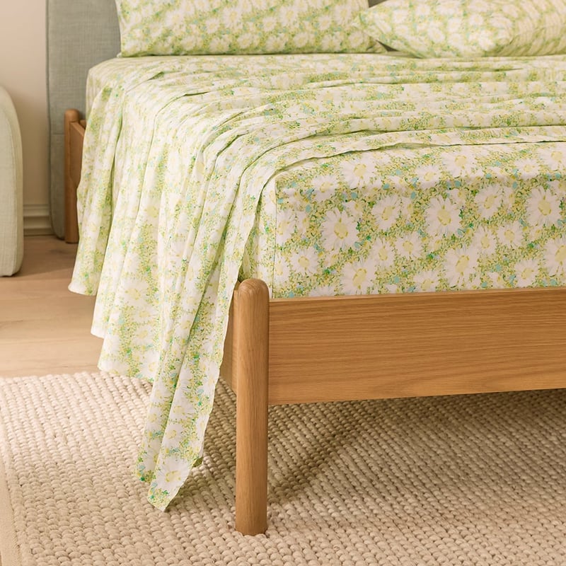 Beatrice Floral Green Sheet Set