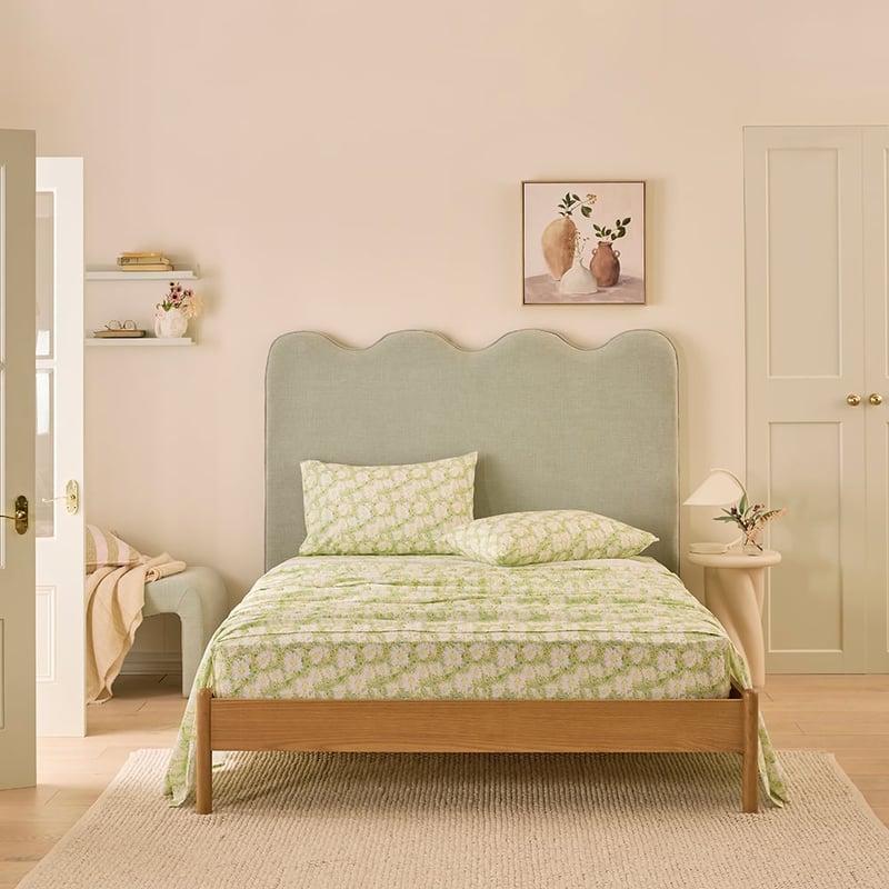 Beatrice Floral Green Sheet Set