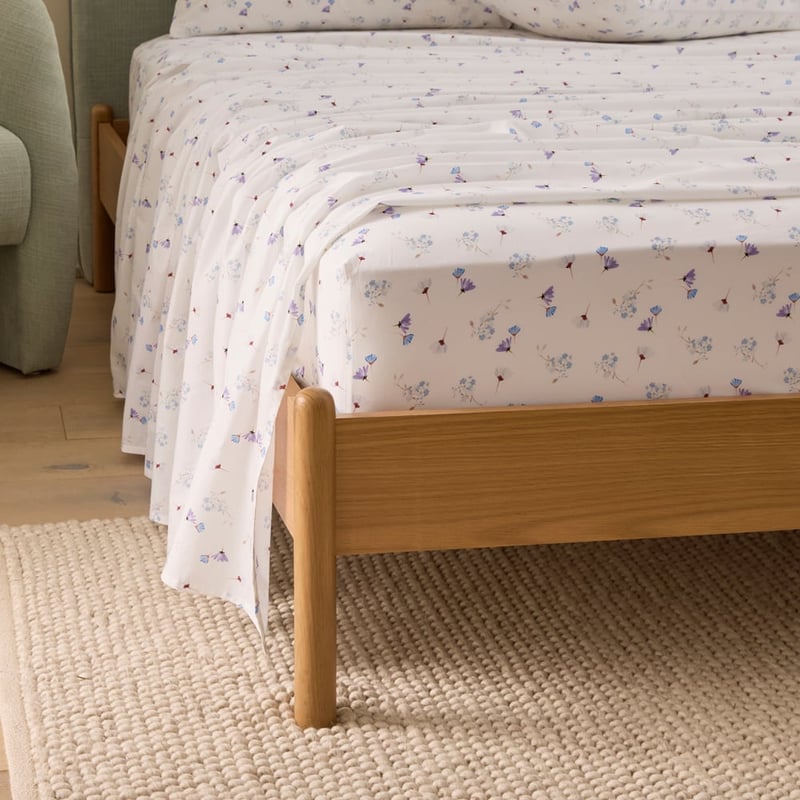 Lilah Floral Cashmere Blue Sheet Set