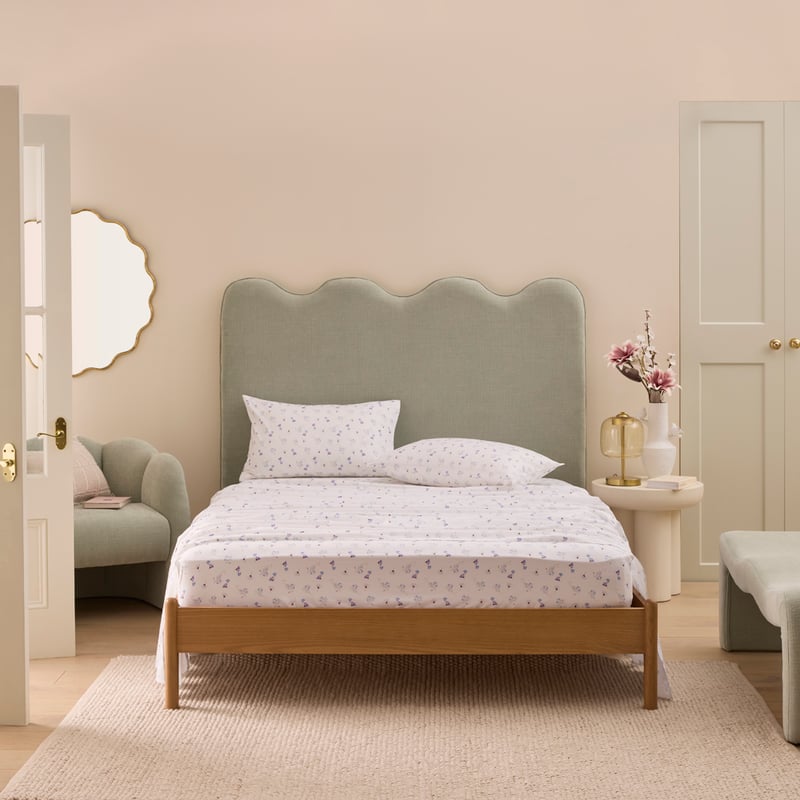 Lilah Floral Cashmere Blue Sheet Set