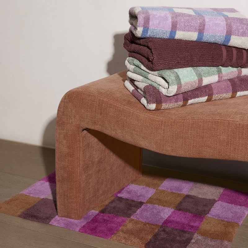 Check Spiced Berry Multi Bath Mat