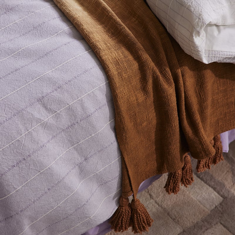 Nova Caramel Dip Dye Throw