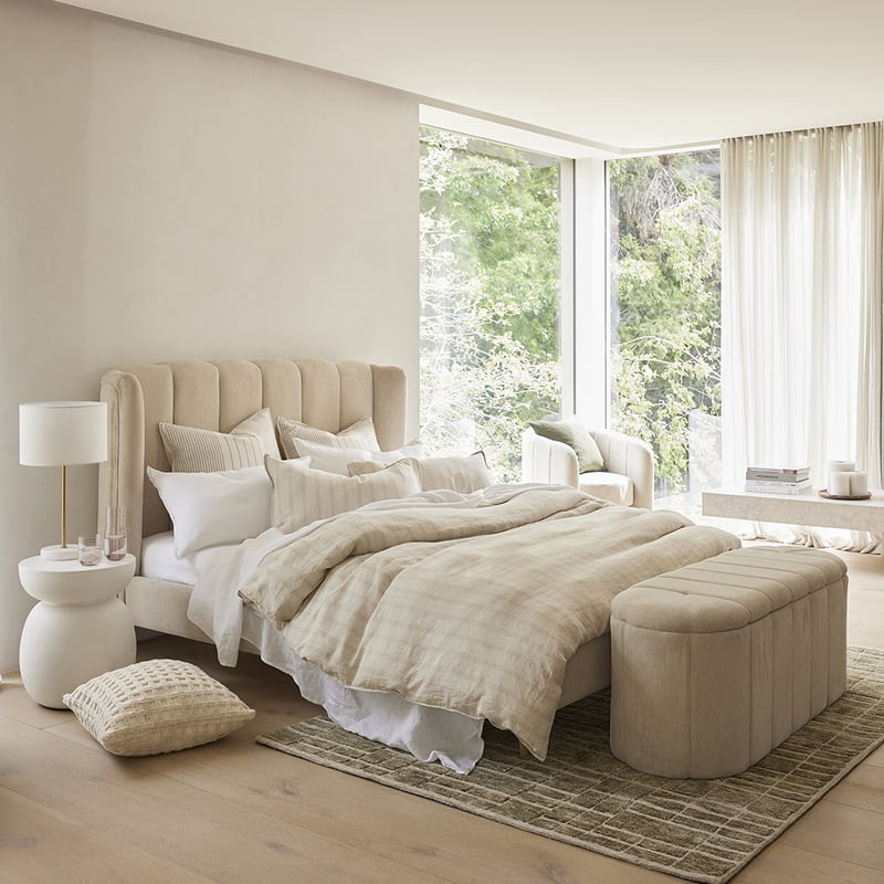 Belfort Cream Marle Blanket Box