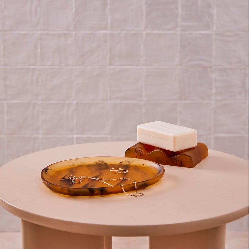 Dahlia Amber Bathroom Accessories