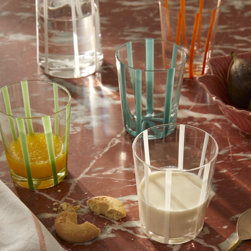 Stripe White Drinkware