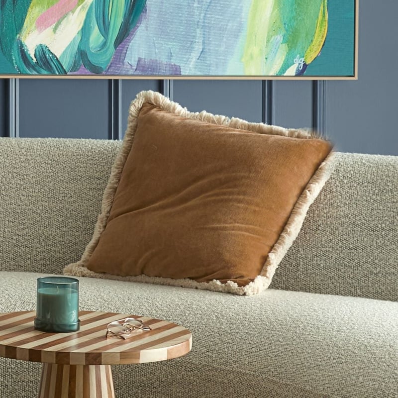 Mirri Tobacco Velvet Cushion