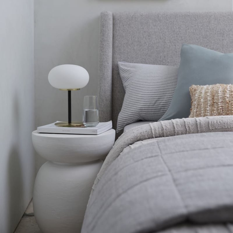 Rae White Side Table