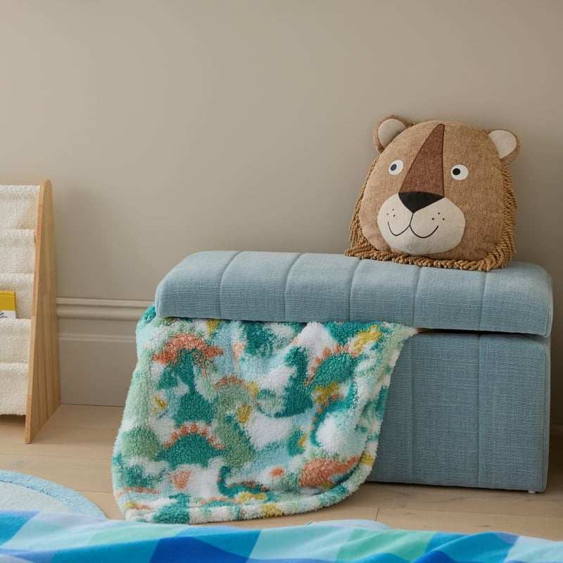 Sammy Dinosaur Explore Sherpa Blanket
