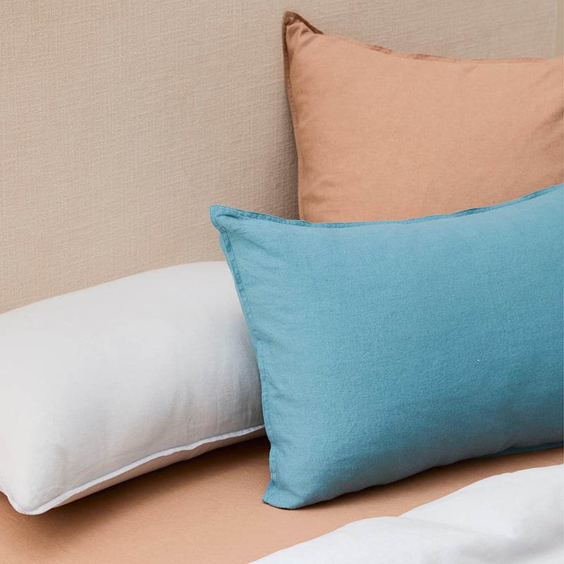 Vintage Washed Linen Hazelnut Sheet Separates