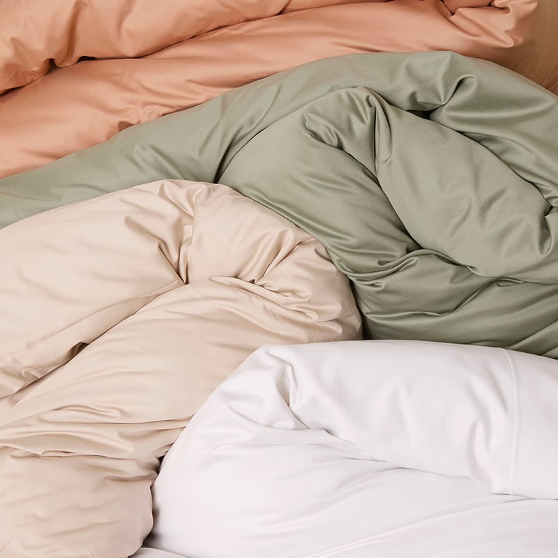 600TC Bamboo Cotton Natural Quilt Cover Separates
