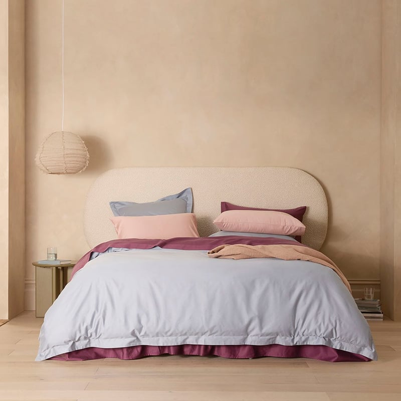 600TC Bamboo Cotton Pastel Blue Quilt Cover Separates