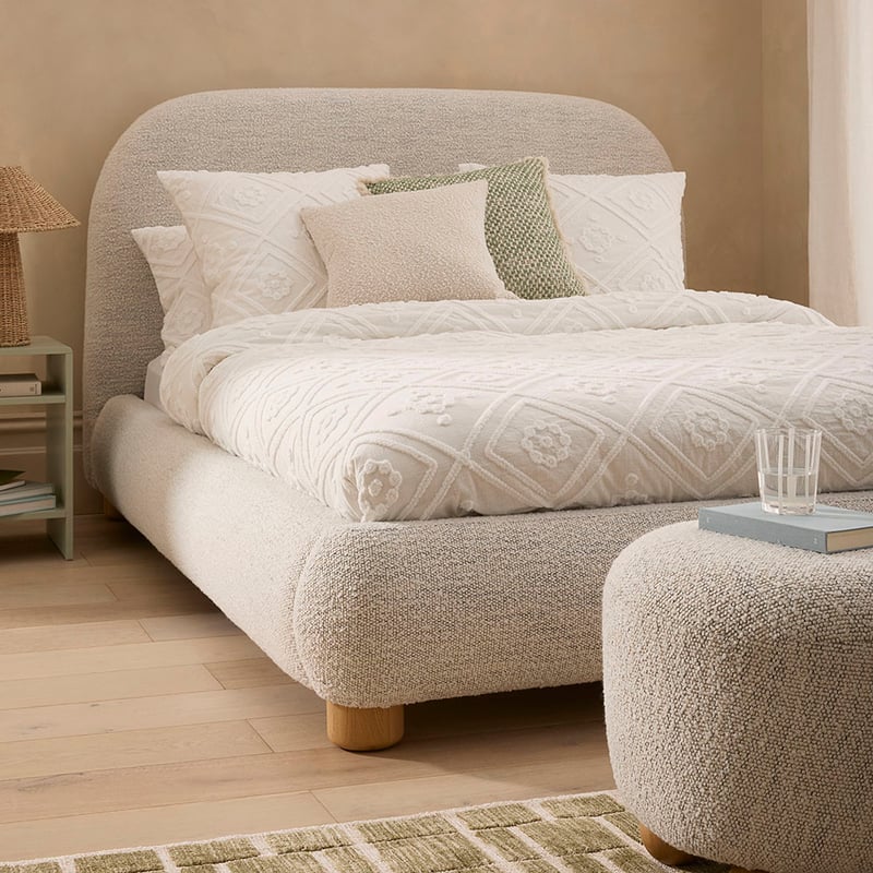 Anastasia White Tufted Quilt Cover Separates