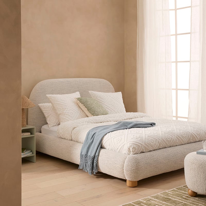 Anastasia White Tufted Quilt Cover Separates