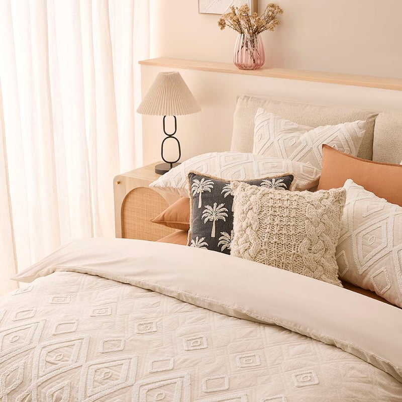 Bengal Tufted Natural Quilted Quilt Cover Separates
