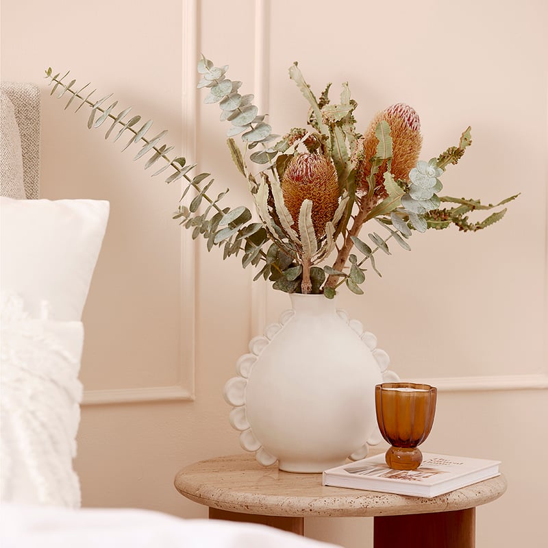 Cordoba White Round Vase