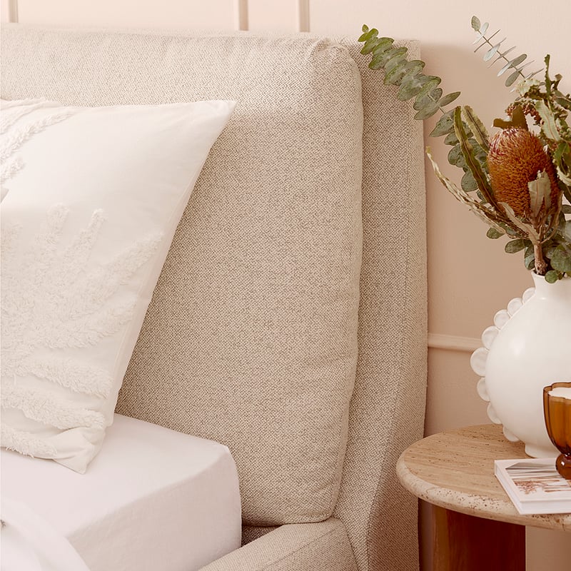 Hamina Pearl Boucle Full Bed