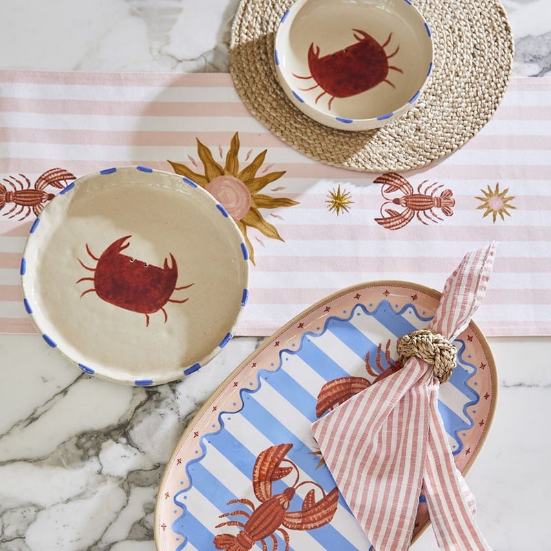 La Sirena Lobster Melamine Oval Tray