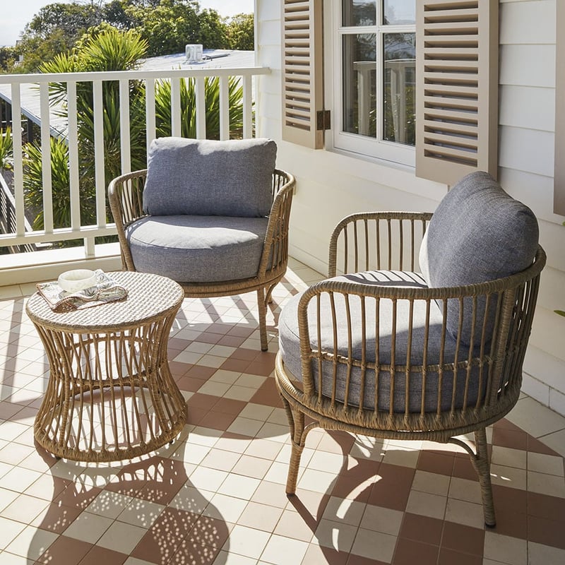 Bondi Natural & Grey Marle Outdoor Lounge Set