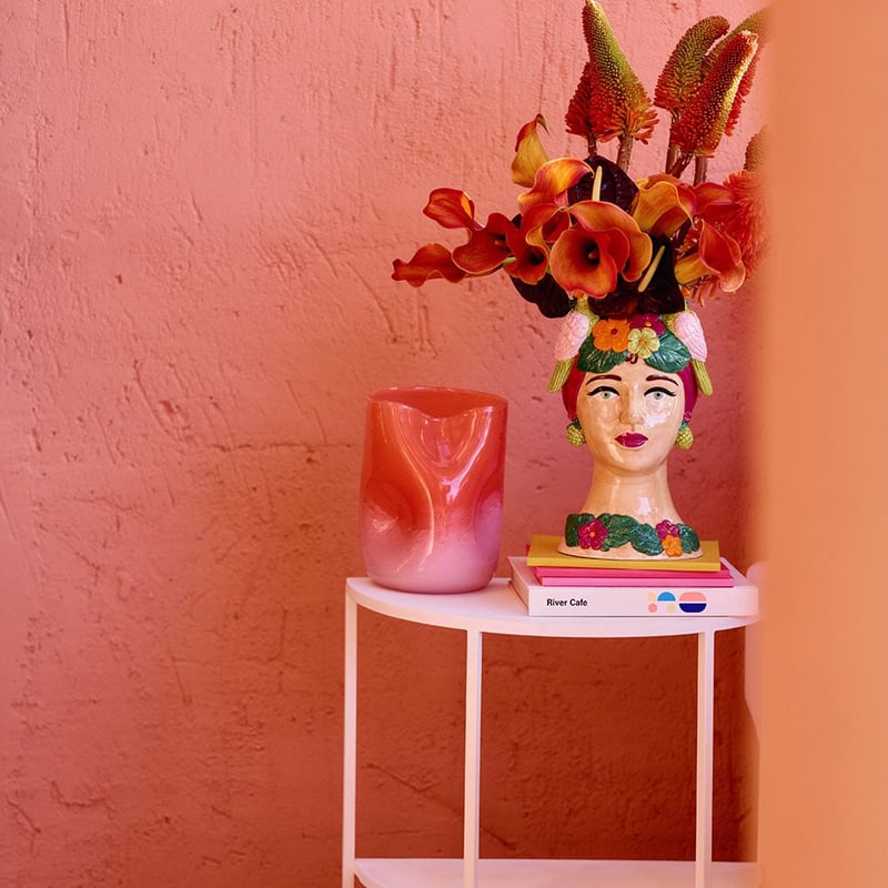 Bump Ombre Blush Vase