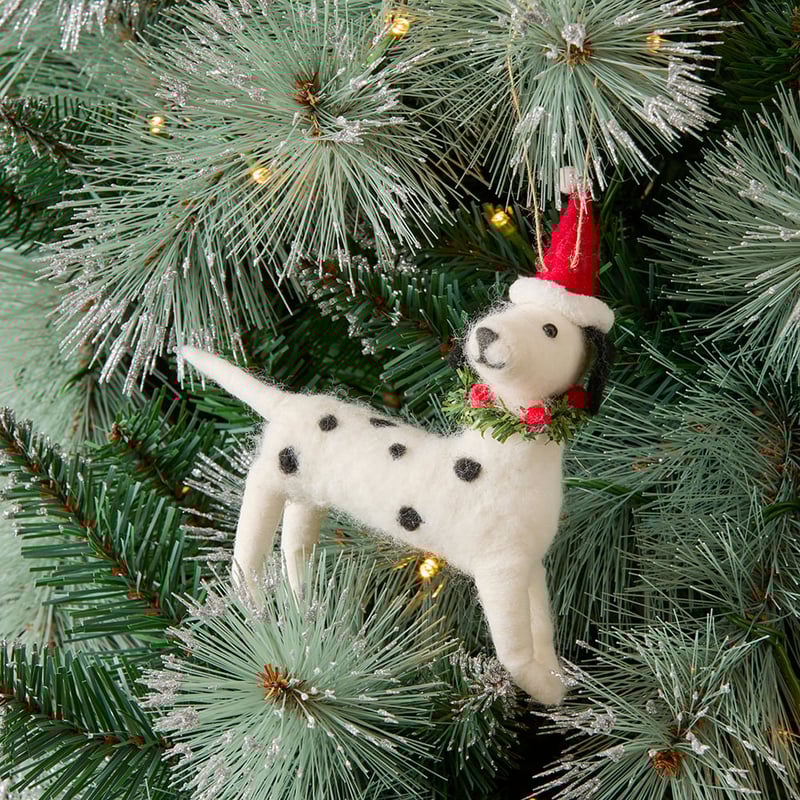 Dalmatian Felted Friend Decoration