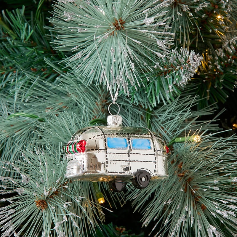 Vintage Airstream Mercury Glass Ornament