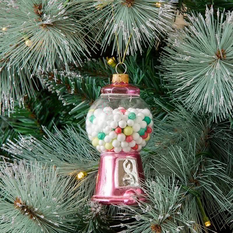 Vintage Gumball Mercury Glass Ornament