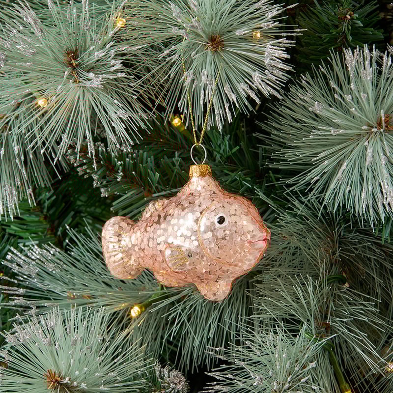 Vintage Fish Mercury Glass Ornament