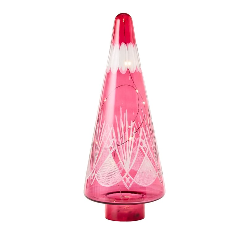 Cut Glass Rose Merry & Bright LED Tree