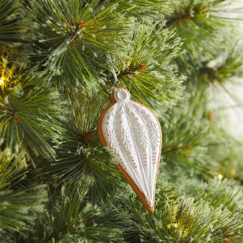 Brown & White Gingerbread Ornament