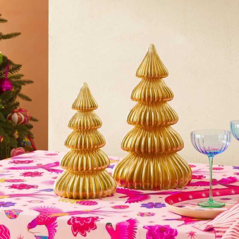 Gold Honeycomb Christmas Tree
