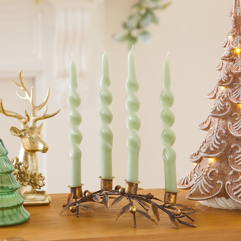 Gold Large Laurel Candleholder