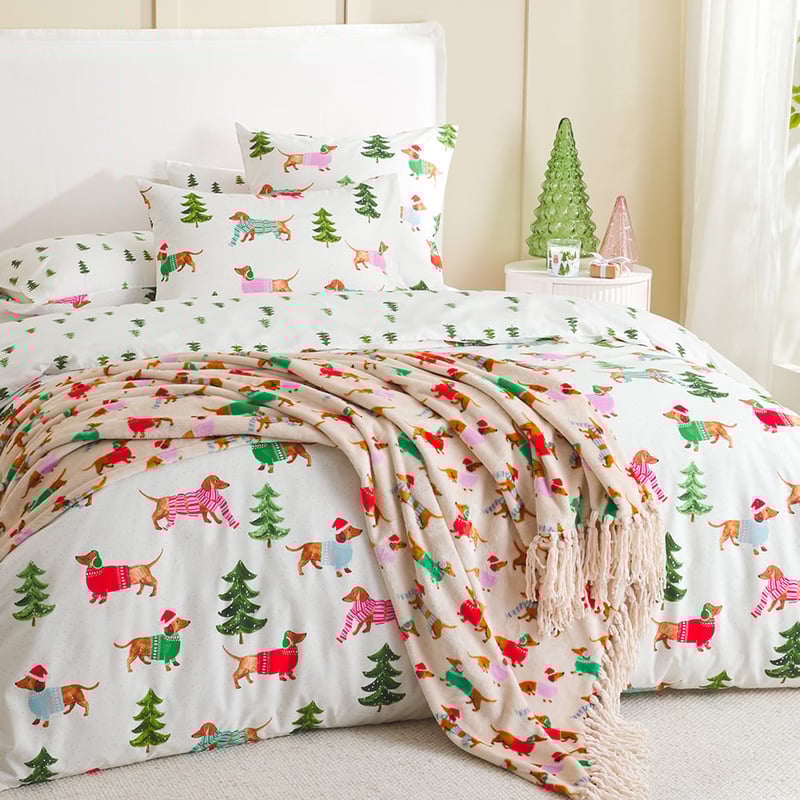 Supersoft Natural Santa Paws Blanket