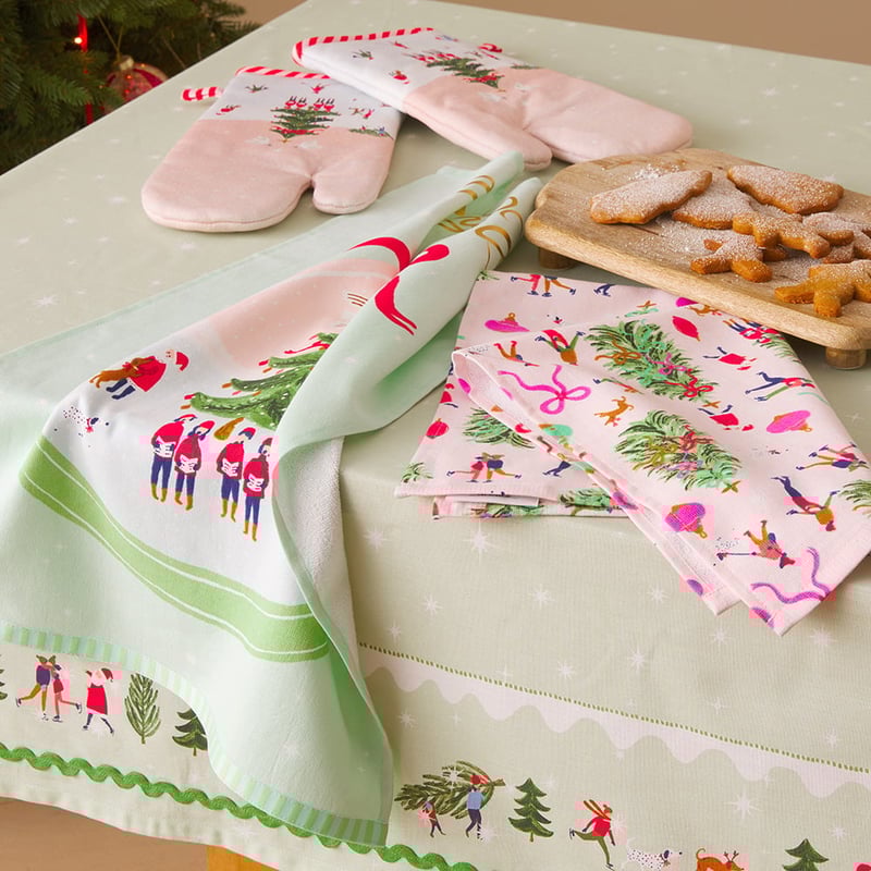 Christmas Bell Tea Towel Pack of 2