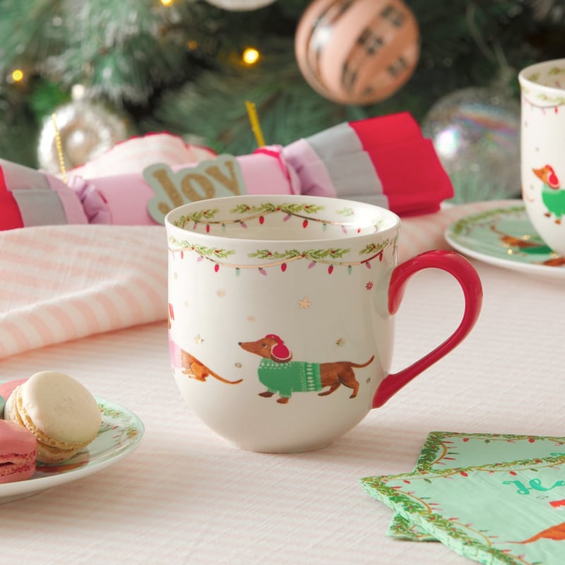 Christmas Dachshund Mug