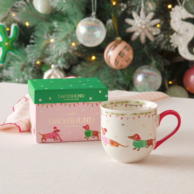 Christmas Dachshund Mug