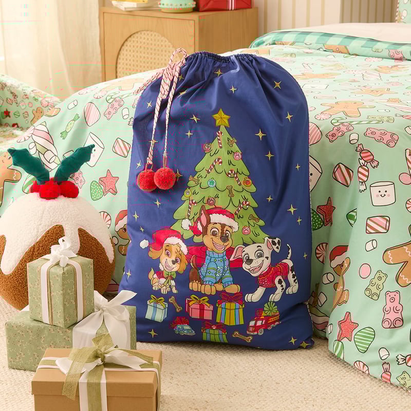Paramount Paw Patrol Festive Pups Santa Sack