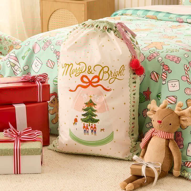 Merry and Bright Santa Sack