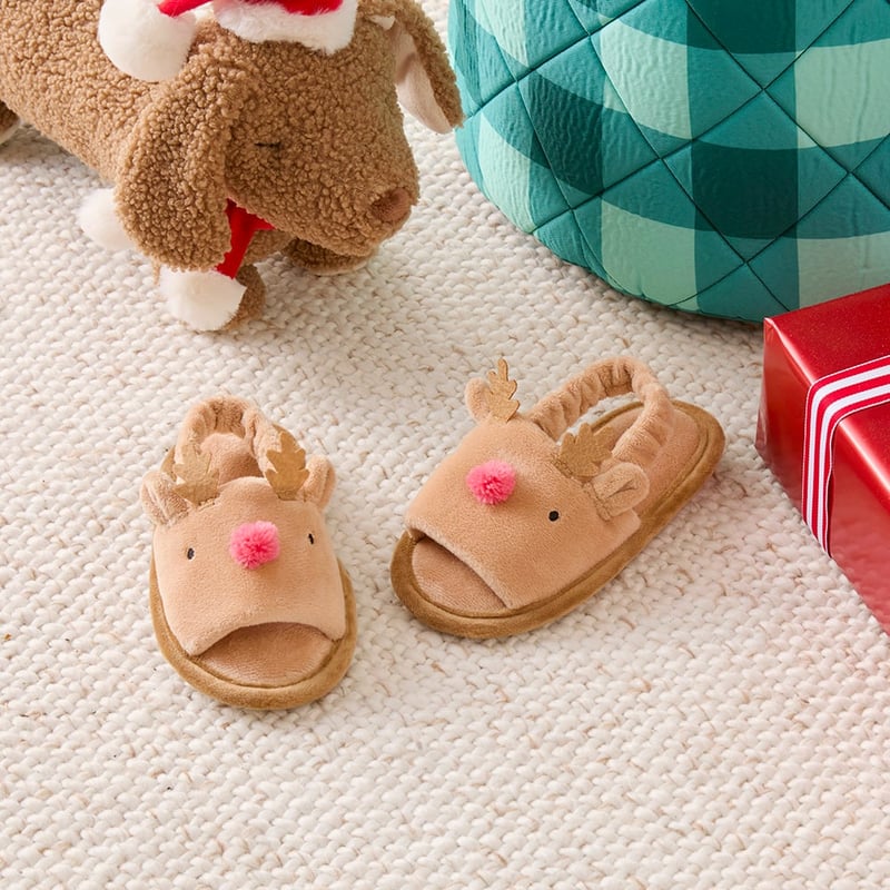 Reindeer Christmas Slippers