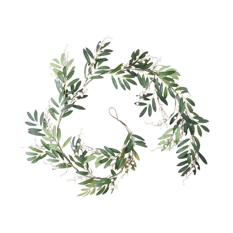 Berry Leaf White & Green Garland