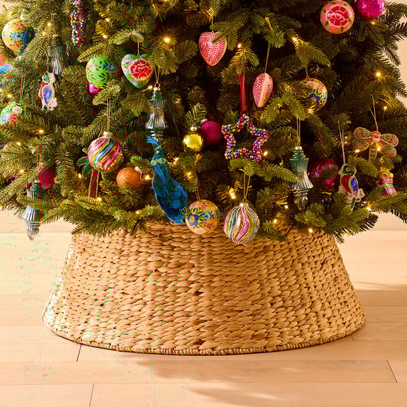 Large Woven Christmas Tree Skirt