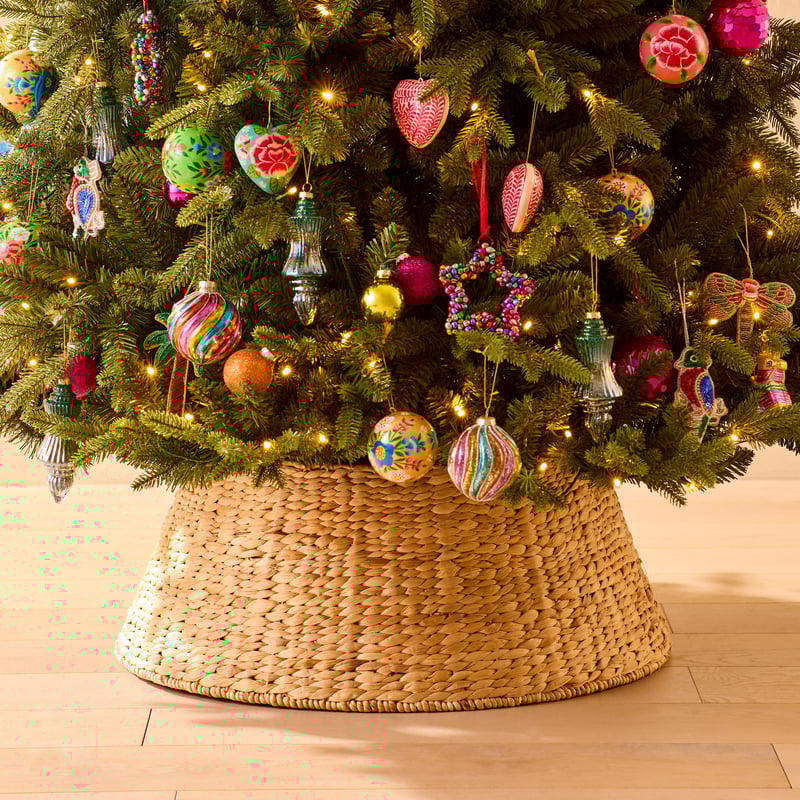 Small Woven Christmas Tree Skirt