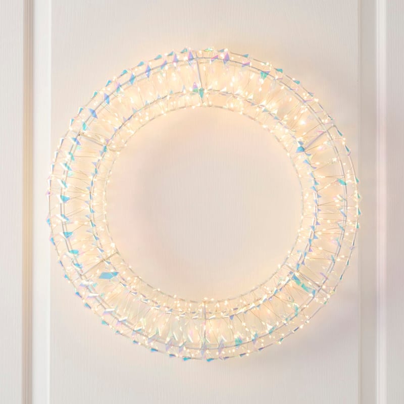 Iridescent LED Wreath