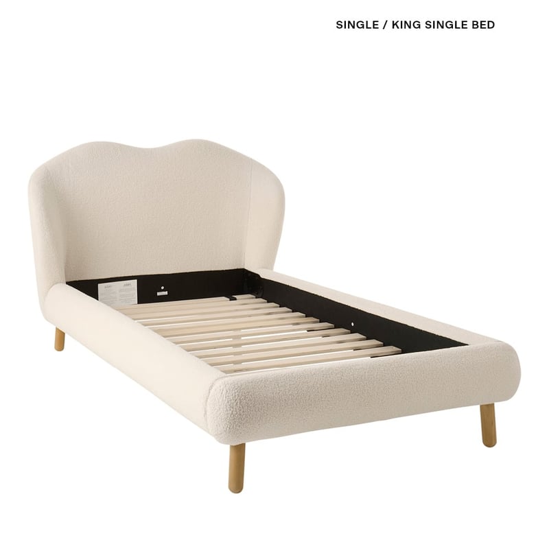 Juliette Vanilla Teddy Full Bed - Single & King Single