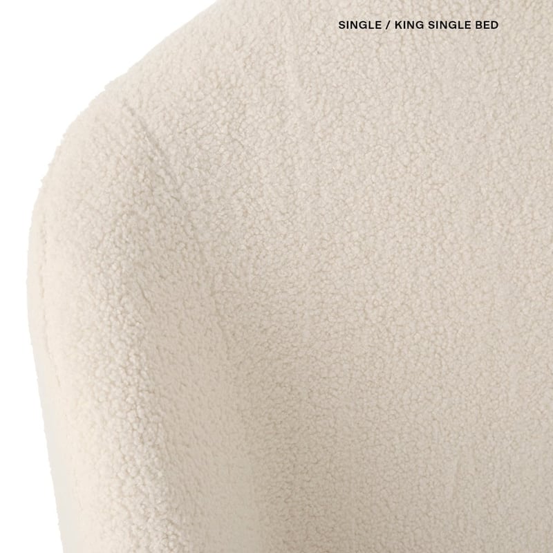 Juliette Vanilla Teddy Full Bed - Single & King Single