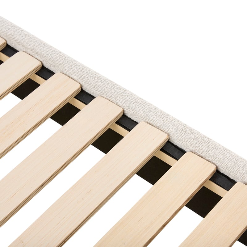 Dune Snow Boucle Bed Base