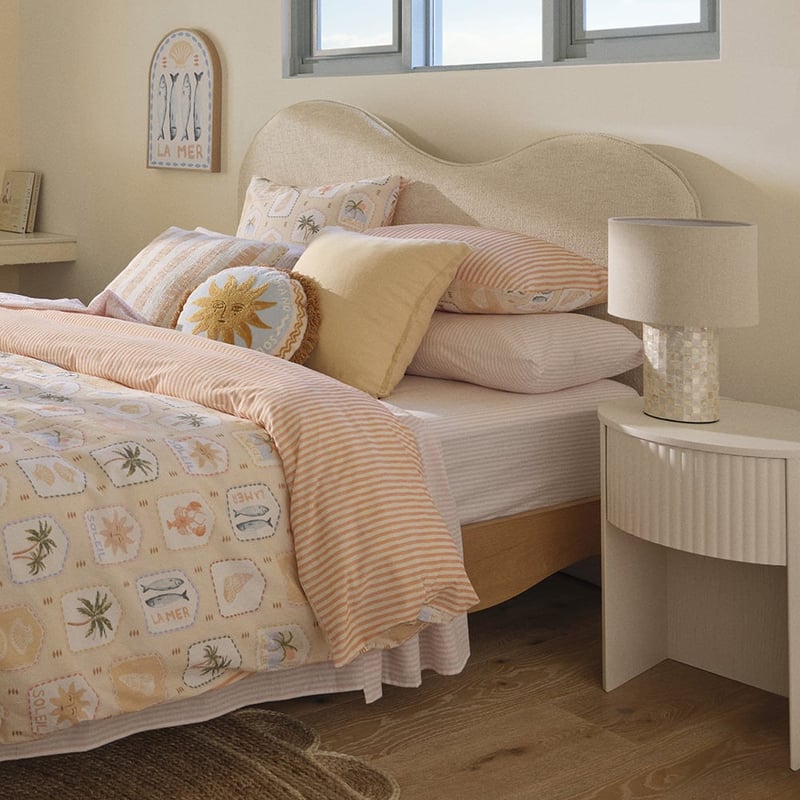 Georgia White Bedside Table