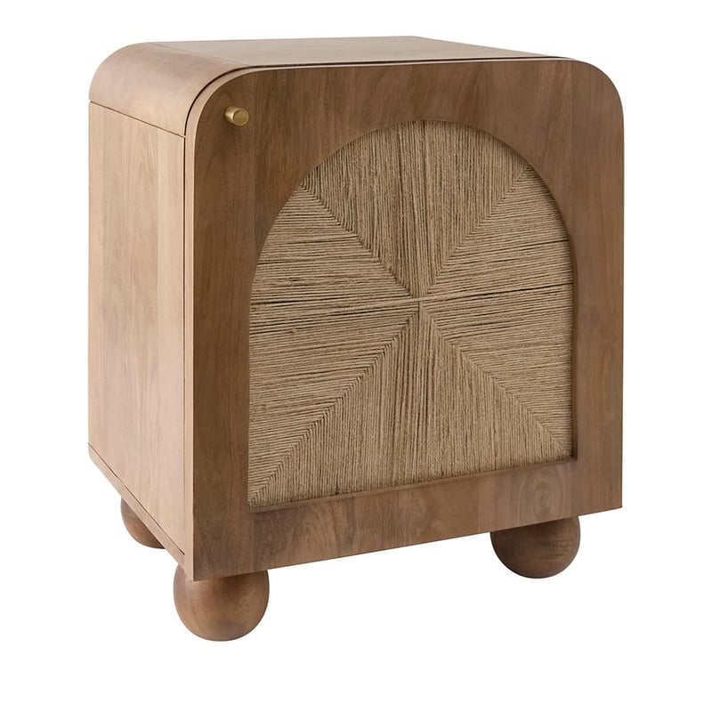 Safari Walnut 1 Door Bedside Table