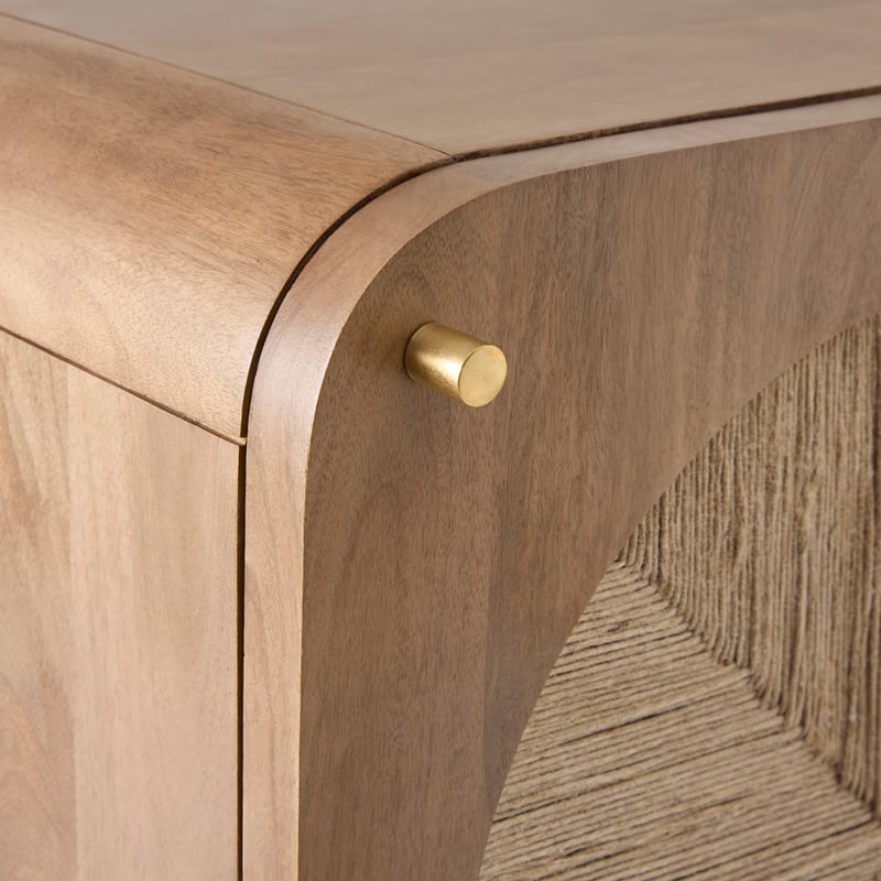 Safari Walnut 1 Door Bedside Table