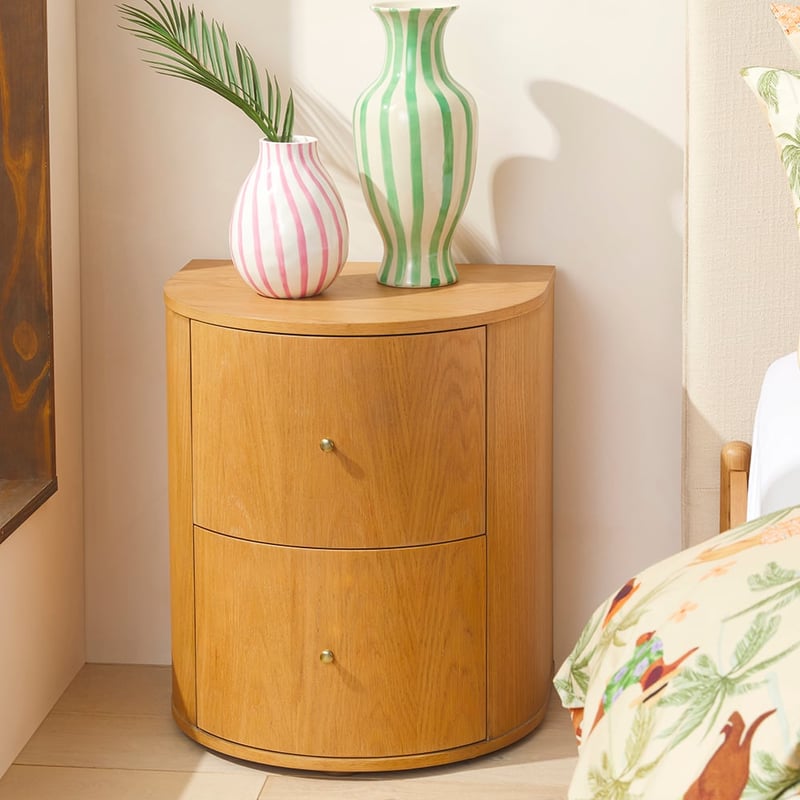 Harvey Oak Bedside Table