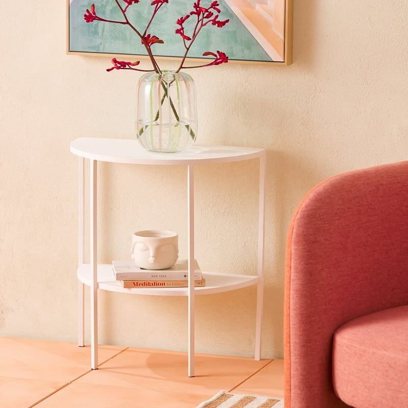 Porter White Bedside Table